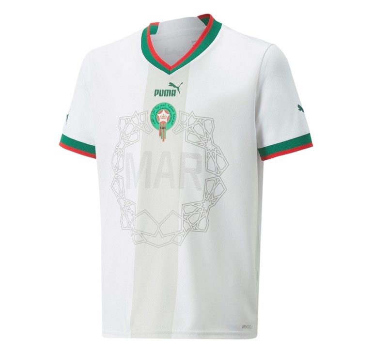 MAILLOT MAROC COUPE DU MONDE 2022 EXTÉRIEUR