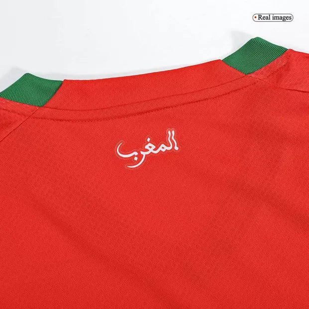 MAILLOT MAROC COUPE DU MONDE 2022 DOMICILE