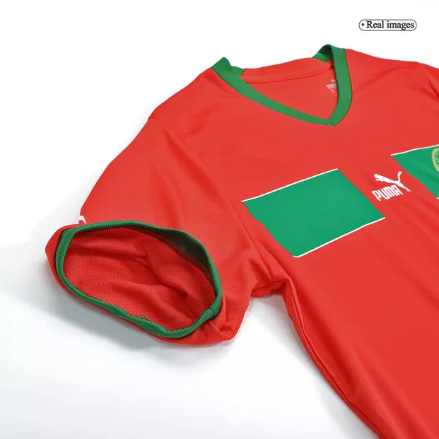 MAILLOT MAROC COUPE DU MONDE 2022 DOMICILE