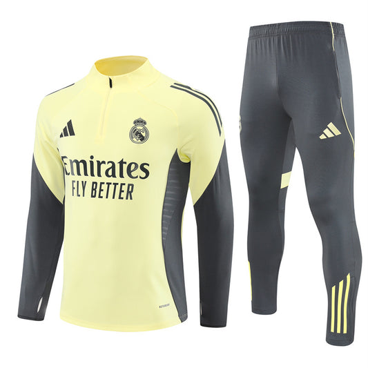 SURVÊTEMENT JAUNE ET GRIS REAL MADRID 25/26